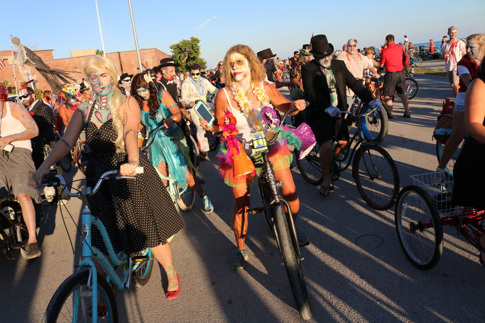 Zombie Bike Ride 2018 photo - Duval Street, Key West